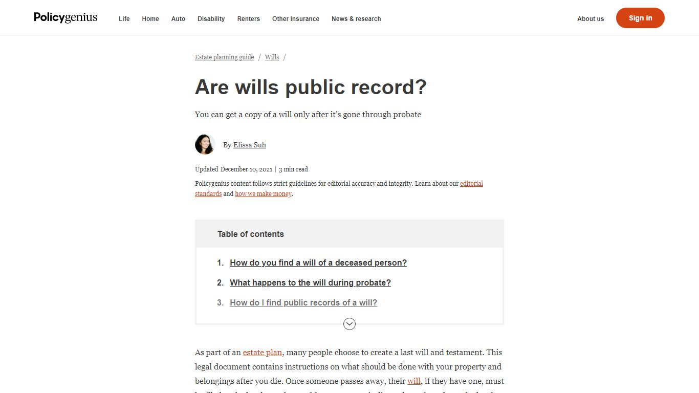 Are Wills Public Record? - Policygenius